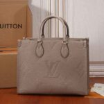 Louis Vuitton Onthego MM Empreinte Tourterelle Beige Tote Bag - Image 6