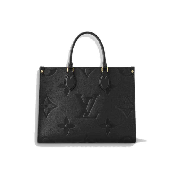 Louis Vuitton Onthego MM Monogram Empreinte Black Tote Bag