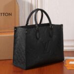 Louis Vuitton Onthego MM Monogram Empreinte Black Tote Bag - Image 7