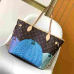 Louis Vuitton x Yayoi Kusama Neverfull MM Monogram Pumpkin Bag - Image 4