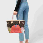 Louis Vuitton x Yayoi Kusama Neverfull MM Monogram Pumpkin Bag - Image 5
