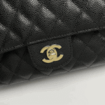 Chanel Classic Double Flap Shoulder Black Quilted Leather Bag - Image 10