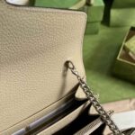 Gucci Dionysus Chain Wallet GG Canvas Bag Beige and White - Image 8