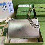 Gucci Dionysus Medium Shoulder Silver Leather Bag - Image 3