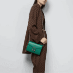 Gucci Dionysus Mini Green Leather Tiger Head Shoulder Bag - Image 3