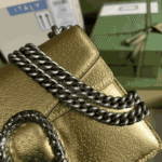 Gucci Dionysus Mini Bag Gold Metallic Leather Shoulder Bag - Image 7