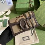 Gucci Dionysus Super Mini GG Canvas Shoulder Brown Bag - Image 7