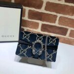 Gucci Dionysus Super Mini Velvet Shoulder Blue Bag - Image 6