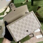 Gucci Dionysus Chain Wallet GG Canvas Bag Beige and White - Image 9