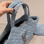 Saint Laurent Icare Maxi Shopping Bag Blue - Image 2