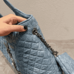 Saint Laurent Icare Maxi Shopping Bag Blue - Image 7