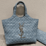 Saint Laurent Icare Maxi Shopping Bag Blue - Image 6