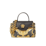 Versace x Fendi Fendace La Medusa Medium Bag Black Gold Hardware