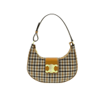 Celine Ava Triomphe Bag in Tartan Textile
