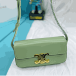 Celine Triomphe Shoulder Bag Green - Image 4