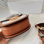 Celine Mini Besace Cléa Triomphe Canvas & Leather Bag - Image 2