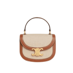 Celine Mini Besace Cléa Triomphe Canvas & Leather Bag