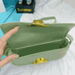 Celine Triomphe Shoulder Bag Green - Image 2
