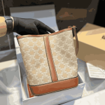 Celine Small Bucket Bag in Triomphe Canvas - Image 4