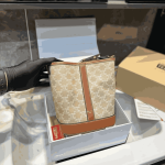 Celine Small Bucket Bag in Triomphe Canvas - Image 5