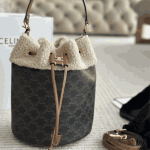 Celine Clara Bag in Triomphe Natural - Image 6
