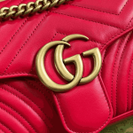 Gucci GG Marmont Matelassé Medium Shoulder Bag Red - Image 3