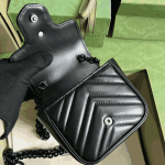 Gucci GG Marmont Belt Bag Black Leather - Image 2