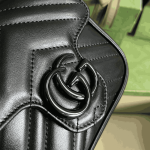 Gucci GG Marmont Belt Bag Black Leather - Image 6