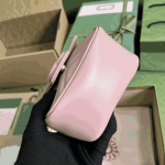 Gucci GG Marmont Belt Bag Pink Matelassé Leather - Image 2