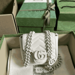 Gucci GG Marmont Belt Bag White Leather - Image 2