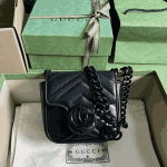 Gucci GG Marmont Belt Bag Black Leather - Image 8
