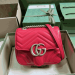 Gucci GG Marmont Mini Bag Red Leather - Image 3