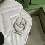 Gucci GG Marmont Belt Bag White Leather - Image 4