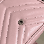 Gucci GG Marmont Belt Bag Pink Matelassé Leather - Image 6