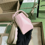 Gucci GG Marmont Belt Bag Pink Matelassé Leather - Image 9