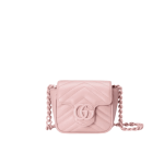 Gucci GG Marmont Belt Bag Pink Matelassé Leather