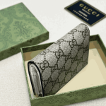 Gucci GG Marmont Bi-Colour Card Case Wallet Beige & Ebony - Image 3