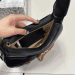 Gucci GG Marmont Half Moon Mini Bag Black Leather - Image 3