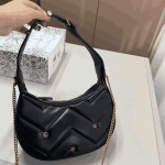Gucci GG Marmont Half Moon Mini Bag Black Leather - Image 5