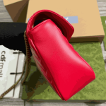 Gucci GG Marmont Matelassé Medium Shoulder Bag Red - Image 4