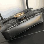 Gucci GG Marmont Matelassé Medium Shoulder Bag Black - Image 4