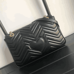 Gucci GG Marmont Matelassé Medium Shoulder Bag Black - Image 6