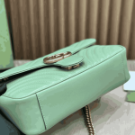 Gucci GG Marmont Matelassé Shoulder Bag Green Leather - Image 5