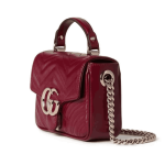 Gucci GG Marmont Mini Top Handle Bag Rosso Ancora Red - Image 2