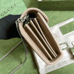 Gucci GG Marmont Mini Matelassé Shoulder Bag Beige - Image 3