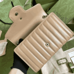 Gucci GG Marmont Mini Matelassé Shoulder Bag Beige - Image 7