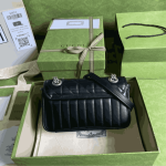 Gucci GG Marmont Mini Shoulder Bag Black Leather - Image 3