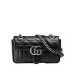 Gucci GG Marmont Mini Shoulder Bag Black Leather