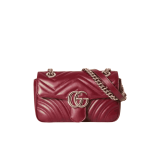Gucci GG Marmont Mini Shoulder Bag Rosso Ancora Red