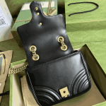 Gucci GG Marmont Mini Square Shoulder Bag Black Leather - Image 4